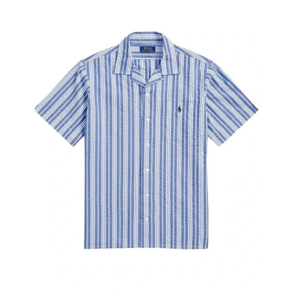 Vintage Ralph Lauren Classic Fit RL Untucked Fit Short Sleeve Button-Down